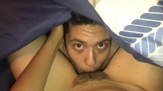 Hot Mexican Teen wakes up to her Juicy Pussy being eaten