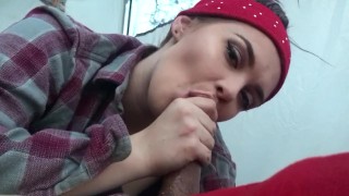 Teen blows stranger while camping part 1