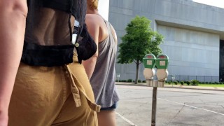 Candid 4k – Sunflower Girl Has Some Jiggle On Her