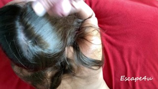 MILF Blowjob-Cum in Hair-Rinsed with Piss PART 1