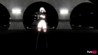 [MMD] [2B] FRI SAT SUN – Simple Strip Version (My First MMD Video)