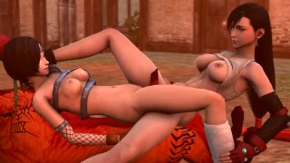 Red XIII, Tifa and Yuffie – Threesome