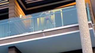 She Caught me when I Spy her Squirting from balcony