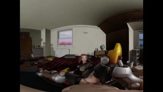 Brigitte leg up 3D VR SBS 4K 180