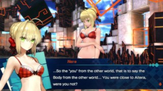 Fate/Extella True Route Golden Poem Walkthrough Part 1 JAP ENG Sexy Outfits
