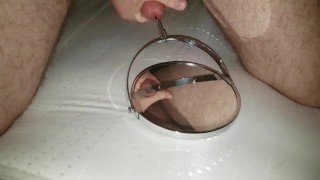 Fuck my peehole with a mirror, urethral sounding, cumshot on a mirror, sounding rod