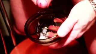 Home cumshot in a bowl #2