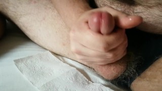 Loud Sloppy Masturbation with lube, cumshot