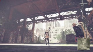NieR:Automata GOTY 2B Nude Mod Sexy Outfit Full Walkthrough Part 5 JAP ENG