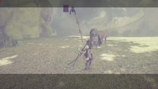 NieR:Automata GOTY 2B Nude Mod Sexy Outfit Full Walkthrough Part 9 JAP ENG