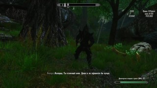 TES5 Skyrim My Own Mod Build Gameplay With Half-naked Orc Girl: Volendrung