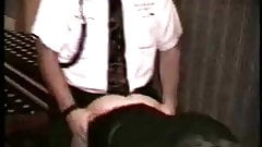 Slut fucking in hotel hallway