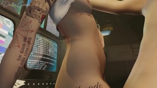 Judy Gets Her Pussy Filled By a Big Cock – CyberPunk 2077 – 3D Porn Animation