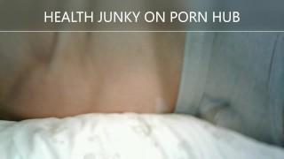 Dry Humping Pillow Until Soaked With Loads of Cum